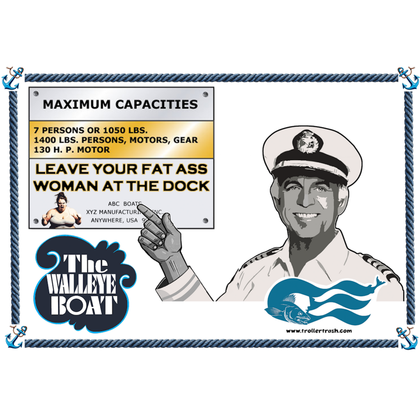Loveboat Collection - Walleye - Cpt Stubing Fat