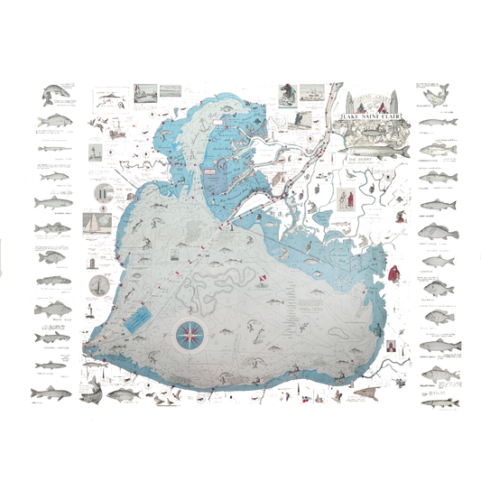 Lake St Clair Fishing Club Tee (2-Sided Print) T-Shirts