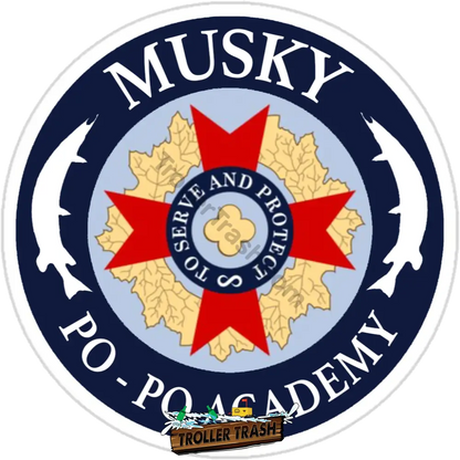 Musky Po-Po Academy (2-Sided Print) T-Shirts