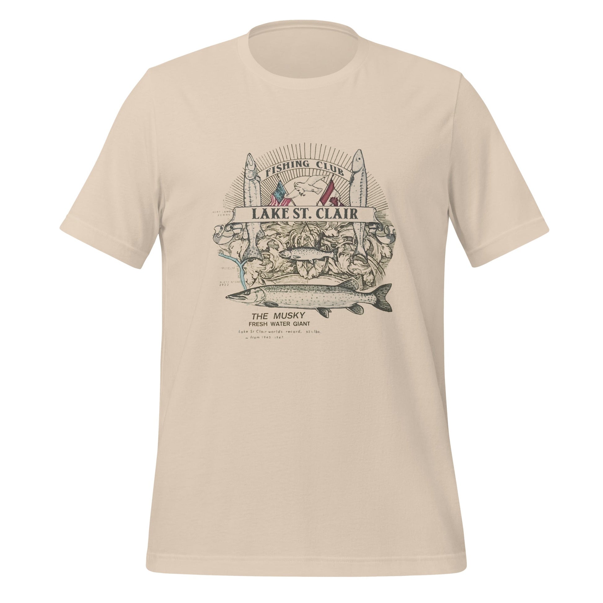 Lake St Clair Fishing Club Tee (2-Sided Print) S T-Shirts